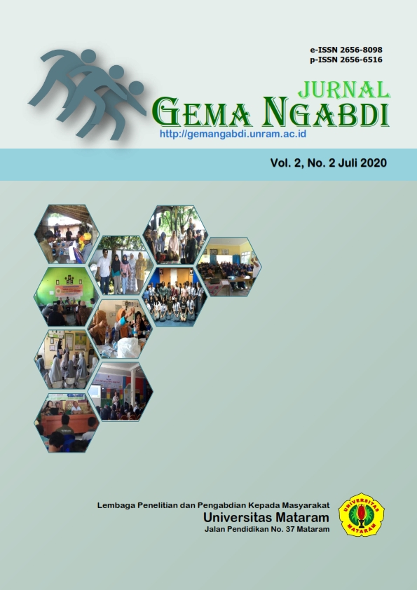 					View Vol. 2 No. 2 (2020): Jurnal Gema Ngabdi
				