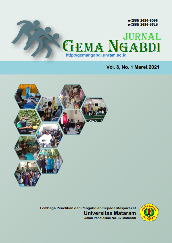 					View Vol. 3 No. 1 (2021): Jurnal Gema Ngabdi
				