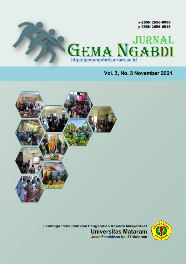 					View Vol. 3 No. 3 (2021): JURNAL GEMA NGABDI
				